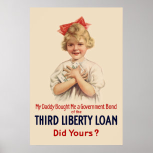 Little Girl WW1 Bond Poster