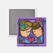 Little Girlie First Love Magneet (Voorkant / Achterkant)