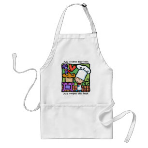 Little Girlie is dol op brood bakken APRON Standaard Schort