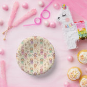 Little Girls Colourful Eid Mubarak Paper Bowls Papieren Kommen (Feest)