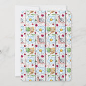 Little Gnome Birthday Invitation Kaart (Achterkant)