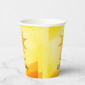 Little Gold Sunshine Boho Birthday Paper Cups Papieren Bekers (Rechts)