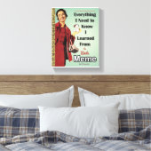 Little Golden Meme Canvas Muurkunst Afdruk (Insitu (Slaapkamer))