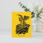 Little Golem Gargoyle Briefkaart (Staand voorkant)