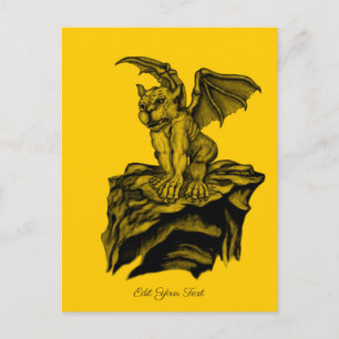 Little Golem Gargoyle Briefkaart