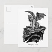 Little Golem Gargoyle Briefkaart (Voorkant / Achterkant)
