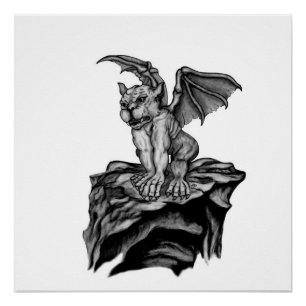 Little Golem Gargoyle Perfect Poster