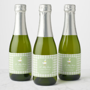 Little Goose Baby Shower Drink Label Sparkling Wijnetiket