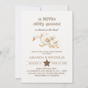 Little Goose Baby Shower Uitnodiging