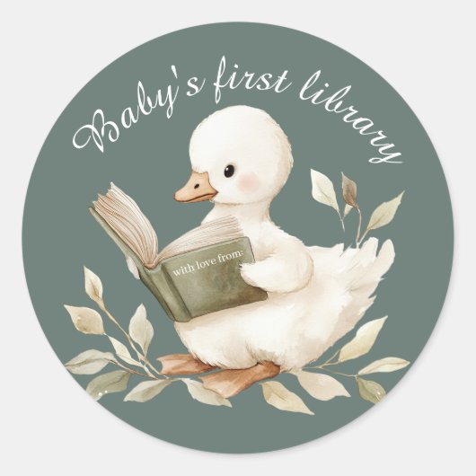 Little Goose Baby's First Library Book Autocollant (Devant)