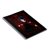 Little Goth Devil Girl Design 1 Note Livre (Côté Droit)