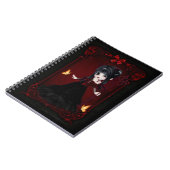 Little Goth Devil Girl Design 1 Note Livre (Côté gauche)
