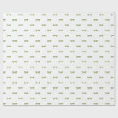 Little Green Bow Gift Wrapping Paper Cadeaupapier (Vlak)