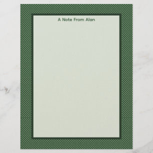 Little Green Diamonds Briefpapier Briefhoofd