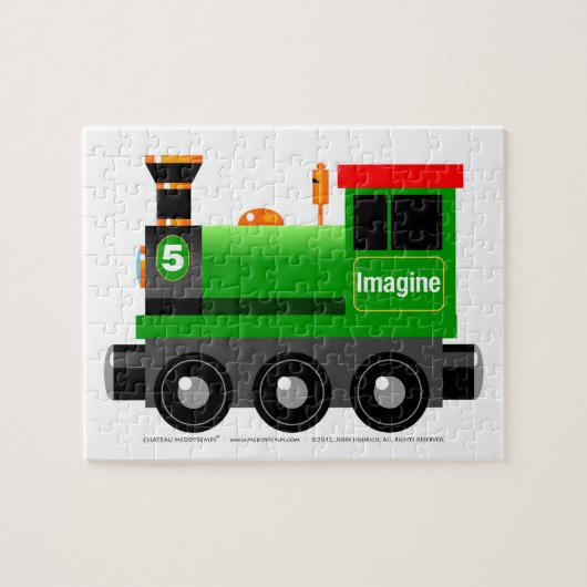 Little Green Engine Legpuzzel (Horizontaal)