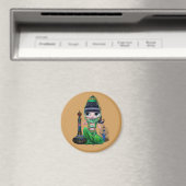 Little Green Genie Belly Dancer Girl Magneet (Insitu (Vaatwasser))