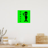 Little Green Man Poster (Keuken)