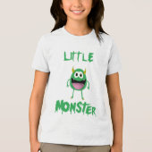 Little Green Monster Tri-Blend Shirt (Voorkant)