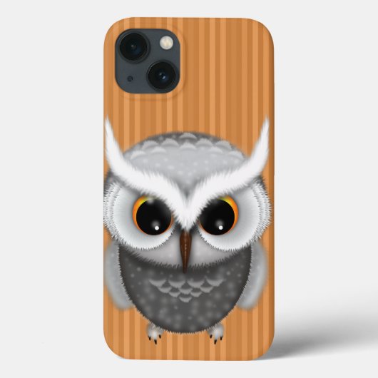 Little Grumpy Owl Illustratie Case-Mate iPhone Case (Achterkant)