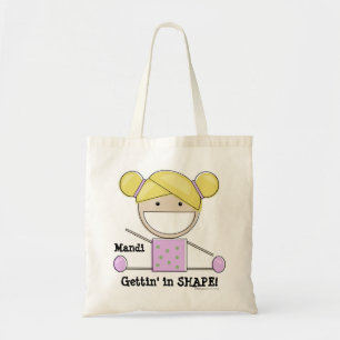 Little Gymnast Girl-Shape Up Bag Tote Bag