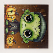 Little Halloween Frankenstein Legpuzzel (Horizontaal)