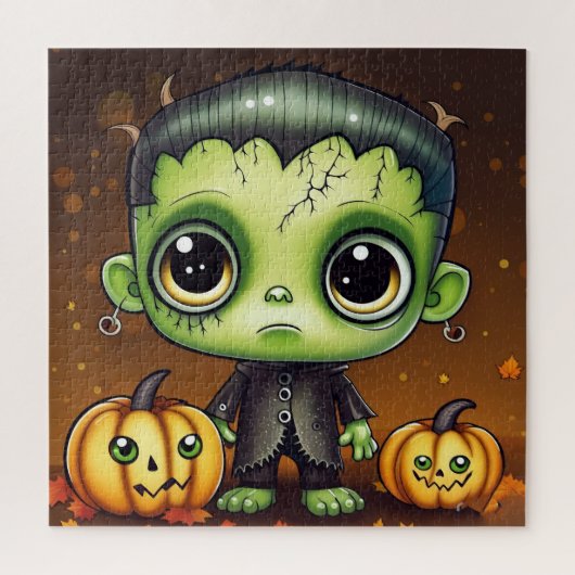 Little Halloween Frankenstein Legpuzzel (Verticaal)