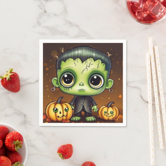 Little Halloween Frankenstein Servet (Insitu)