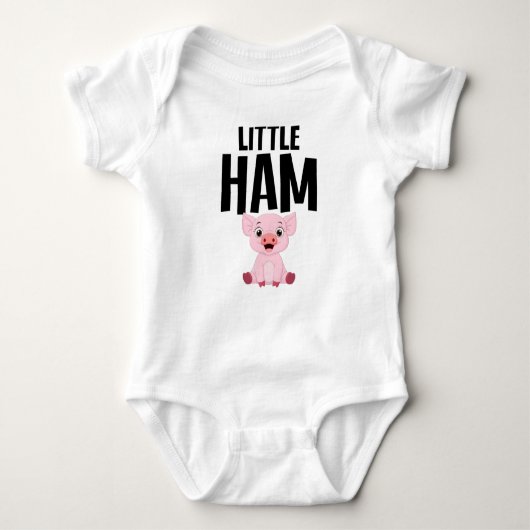 Little Ham Cute Pig Piglet Romper (Voorkant)