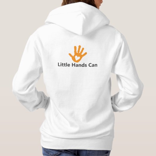 Little Hands Can Women's Hooded Sweatshirt (Achterkant)