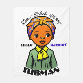 Little Harriet Tubman Living Black History Fleece Deken