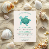 Little Hatchling Turtle Tortoise Ocean Baby shower Kaart