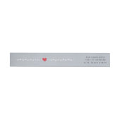 Little Heart Holiday Wrap rond Labels (Individueel)