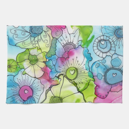 Little Heart Kitchen Towel Theedoek (Horizontaal)