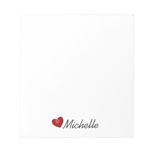 "Little Heart" Notitieblok (Voorkant)