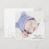 Little Hearts Boy Fotoaankondiging Aankondiging (Voorkant / Achterkant)