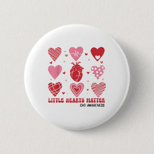 Little Hearts CHD Bewustzijn Hart Anatomie Valenti Ronde Button 5,7 Cm