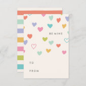 Little Hearts Classroom Valentijn Kaart (Voorkant / Achterkant)