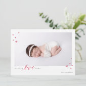Little Hearts Love Valentine's Day Carte photo (Debout devant)