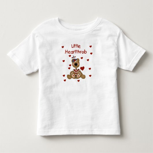 Little Heartthrob Boy Beer Kinder Shirts (Voorkant)