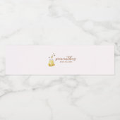 Little Honey-Baby shower Waterfles Etiket (Enkel label)