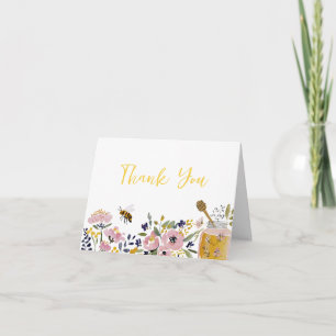 Little Honey Bee Baby Shower Bedankkaart