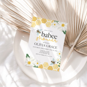 Little Honey Bee Baby Shower hommel uitnodiging