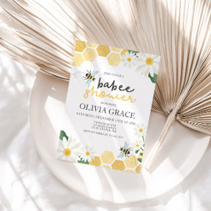 Little Honey Bee Baby Shower hommel uitnodiging
