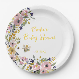 Little Honey Bee Baby Shower  Papieren Bordje