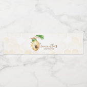 Little Honey Bee Baby Shower Waterfles Etiket (Enkel label)