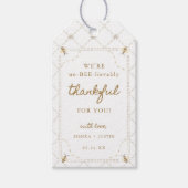 Little Honey Bee on-BEE-leefbaar Dankbare gunst Cadeaulabel (Voorkant)