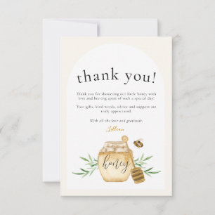Little Honey Zachte Watercolor Bij Baby Shower Kaa Bedankkaart