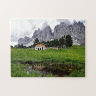 Little House by Italian Dolomites - Jigsaw Puzzle