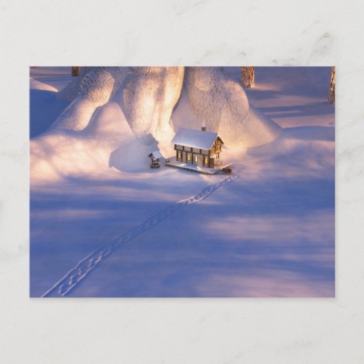 Little House dans la carte postale de neige (Devant)