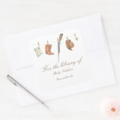 Little Hunter Baby shower - for the library of Vierkante Sticker (Envelop)